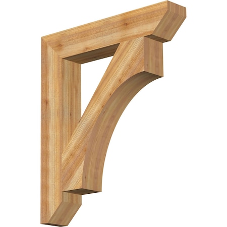 Ekena Millwork Westlake Slat Rough Sawn Bracket, Western Red Cedar, 6"W x 34"D x 40"H BKT06X34X40WTL06RWR